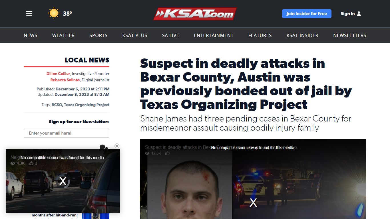 Suspect in deadly attacks in Bexar County, Austin was previously bonded ...